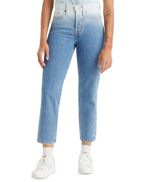 Women's Wedgie Straight-Leg High Rise Cropped Jeans