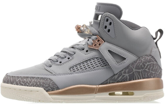 Jordan Spizike Wolf Grey Metallic Red Bronze 高帮 篮球鞋 GS 狼灰 / Кроссовки Jordan Spizike Wolf 535712-018