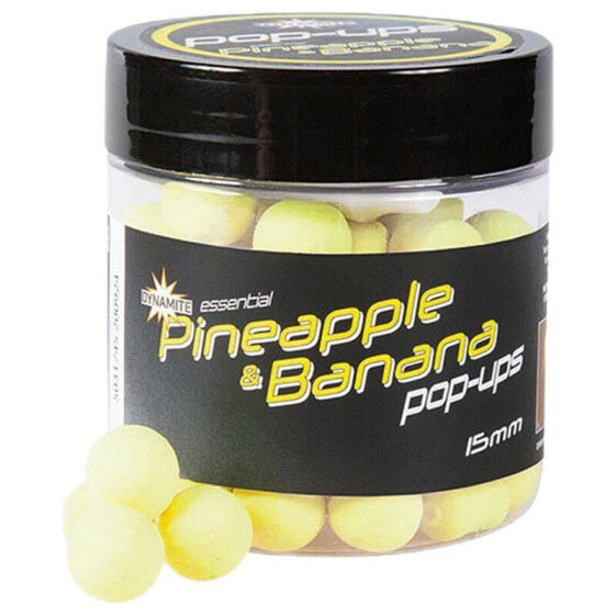 DYNAMITE BAITS Fluoro Pop-Ups Pineapple&Banana Natural Bait 78g