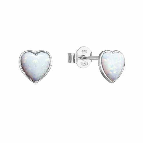 Серьги Evolution Group Silver Hearts