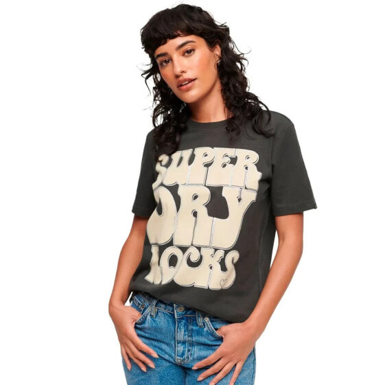 SUPERDRY 70´S Retro Rock Logo short sleeve T-shirt