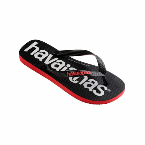 Шлепанцы для женщин Havaianas Top Logomania Красный Чёрный