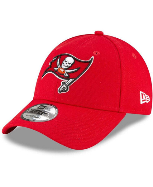 Men's Red Tampa Bay Buccaneers The League Logo 9FORTY Adjustable Hat