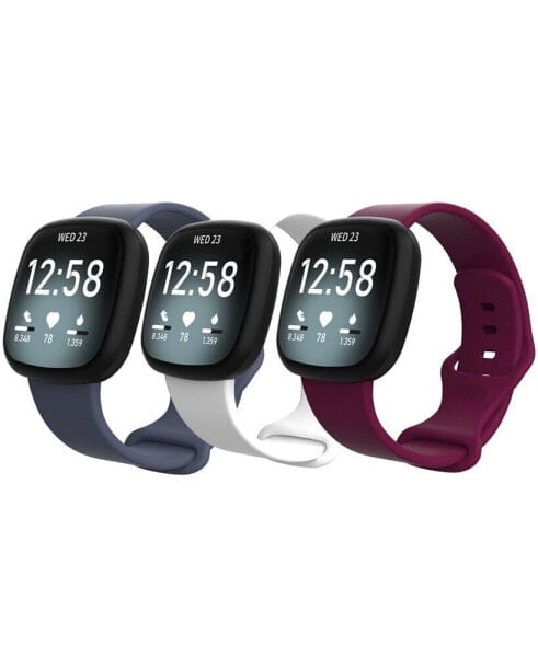 Men's and Women's Resin 3 Pack for Fitbit Sense Versa 3 38mm