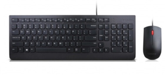 Lenovo 4X30L79891 - Full-size (100%) - Wired - USB - QWERTZ - Black - Mouse included