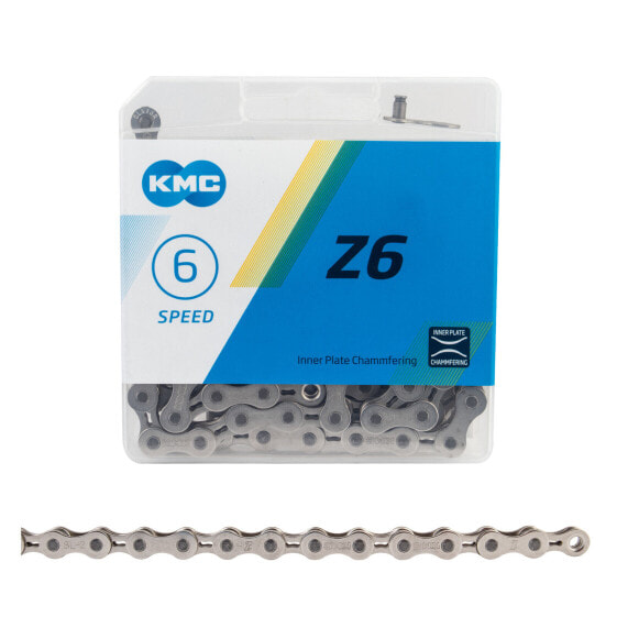 KMC Z6 Chain - 6, 7-Speed, 116 Links, Silver