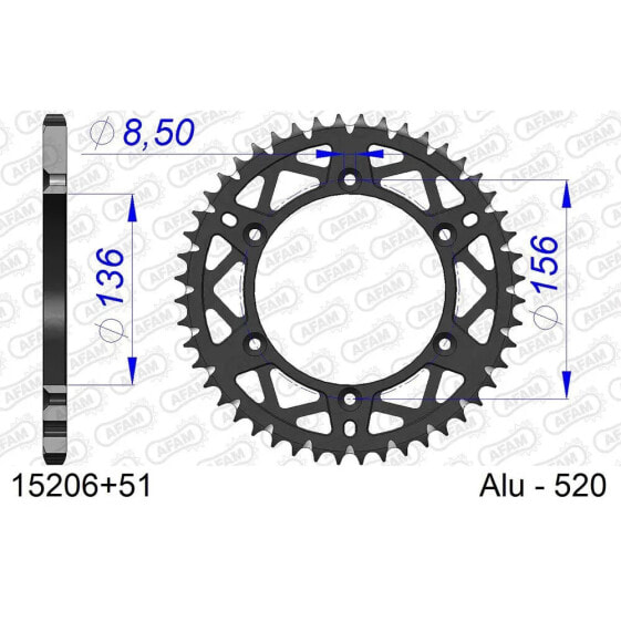 AFAM 15206 Rear Sprocket