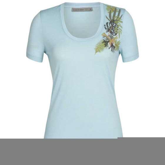 ICEBREAKER Tech Lite II Scoop Fabulous Fer Merino short sleeve T-shirt