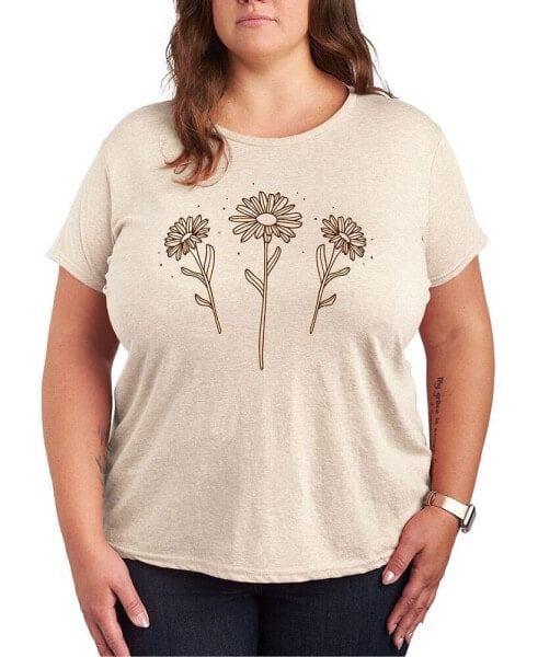 Daisies Plus Size Graphic T-Shirt