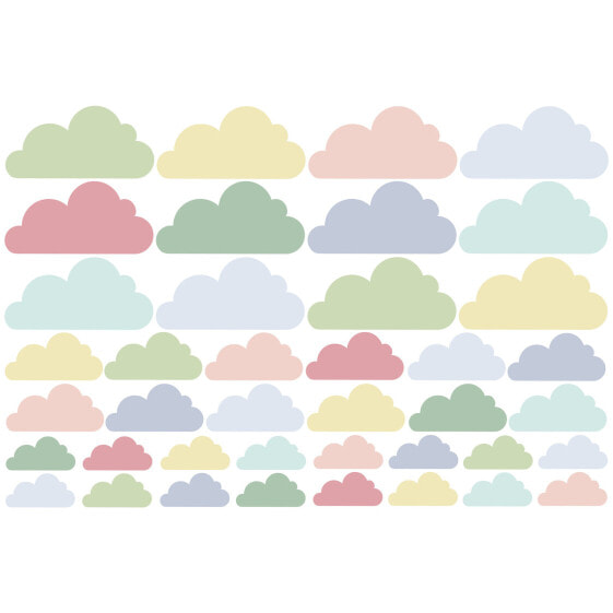 40 Wolken Pastell Set