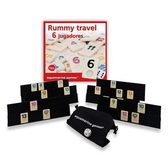 AQUAMARINE Travel Rummy Set Board Game