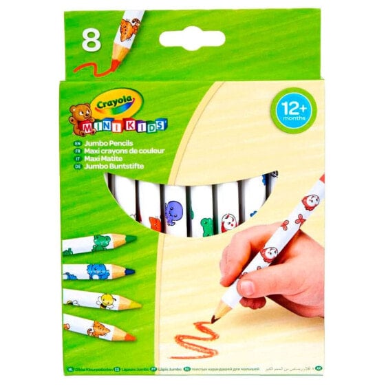 CRAYOLA Mini Kids Jumbo Pencils Набор цветных карандашей для малышей