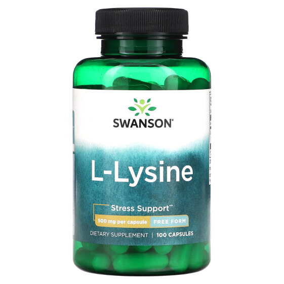 Аминокислота Swanson L-Лизин, 500 мг, 100 капсул