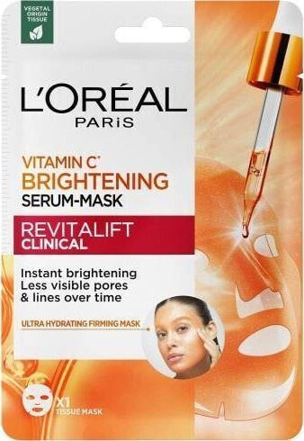 L’Oreal Paris L'Oreal Revitalift Clinical rozświetlająca maska-serum w płachcie z witaminą C i kwasem salicylowym 26g