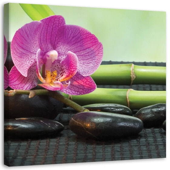 Leinwandbild Spa Zen Orchidee Blumen