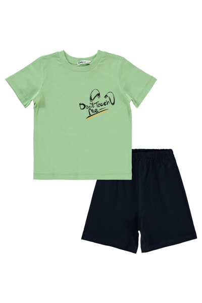 Erkek Çocuk Pijama Takımı 2-5 Yaş Açık Yeşil