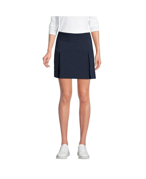 School Uniform Women's Performance Pleated Skort Above the Knee