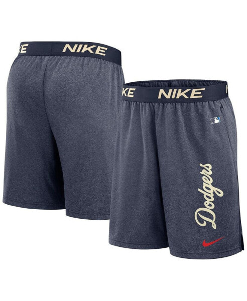 Men's Navy Los Angeles Dodgers 2024 City Connect Authentic Collection Practice Performance Shorts