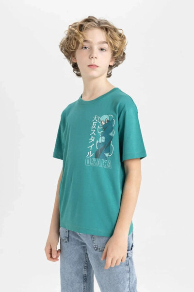 Erkek Çocuk Yeşil Tişört - C3347a8/gn255