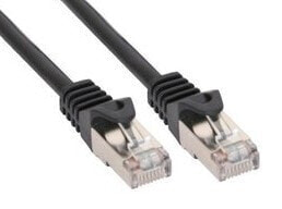InLine Patch Cable SF/UTP Cat.5e black 7.5m