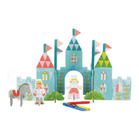 PETIT COLLAGE Pop-Out Color In Castle