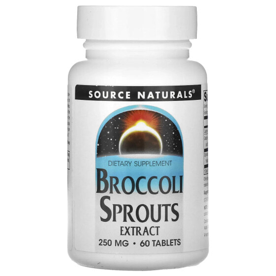 Травяной Экстракт Ростков Брокколи Source Naturals 500 мг, 30 таблеток (250 мг на таблетку)