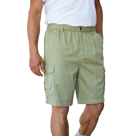 Big & Tall by KingSize Renegade 9" Full Elastic Waist Cargo Shorts