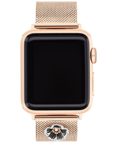 Ремешок для часов Coach rose Gold-Tone Mesh 38/40/41 мм Apple Watch® Band