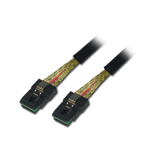 Lindy Internal SATA & SAS Cable - 1m - 1 m - Male/Male - Black