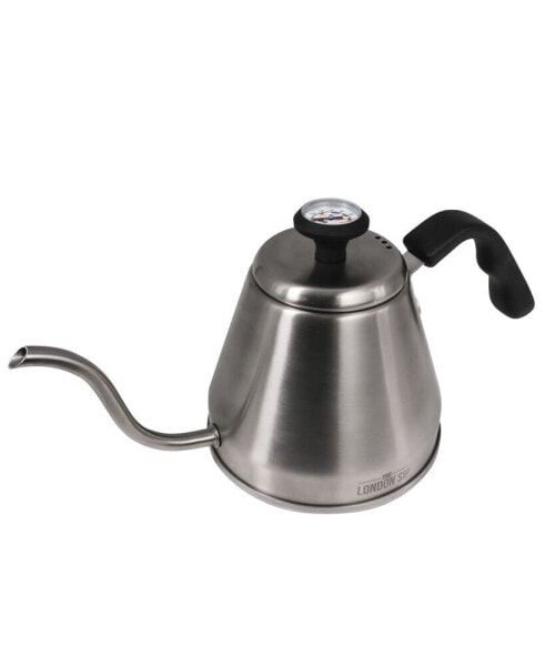 Stainless Steel Kettle with Beverage Thermometer, 1.2 Liter
