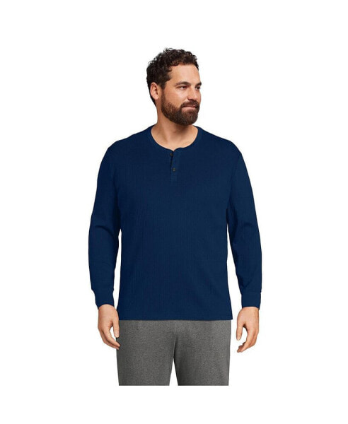 Пижама Lands' End Knit Rib Henley T-Shirt