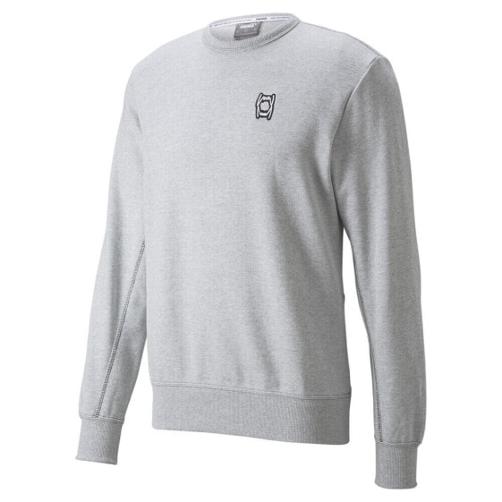 Худи спортивный PUMA Pivot Embroidery Crew Neck Mens Grey 53324908