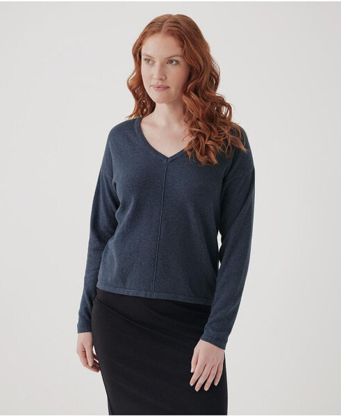 Organic Cotton Classic Fine Knit Relaxed Sweater