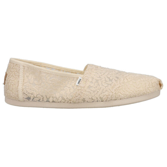 TOMS Alpargata Slip On Womens Off White Flats Casual 10017815T