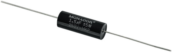 MONACOR MKPA-15 - Black - Film - Cylindrical - 1500 nF - 250 V - 31 mm