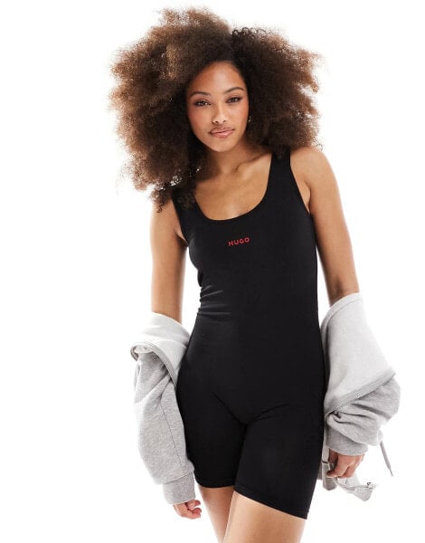 Hugo Bodywear shuffle bodysuit in black