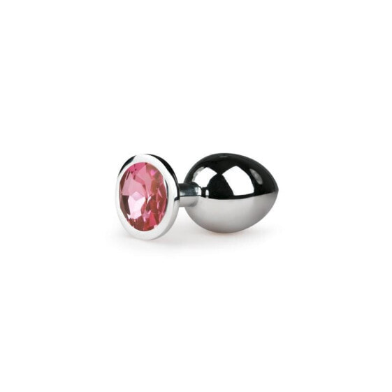 Metal Butt Plug No. 2 - Silver/Pink