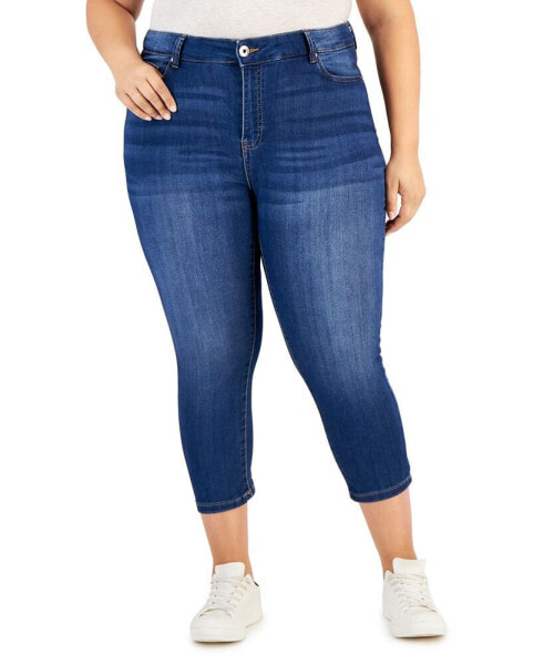 Trendy Plus Size Cropped Skinny Jeans
