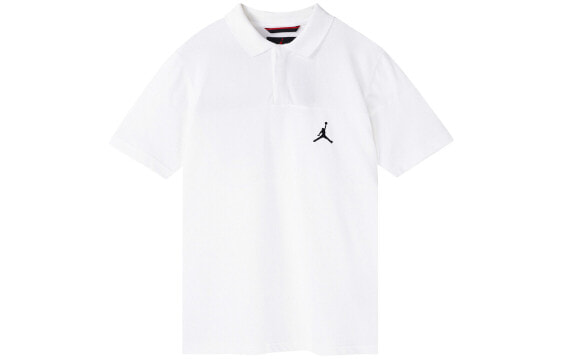 Футболка-поло мужская Jordan Jumpman белая Nike Jumpman Polo CJ4705-100