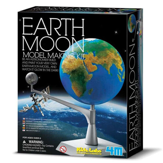 4M EarthMoon Model Making Kit World Map Assembly Kit
