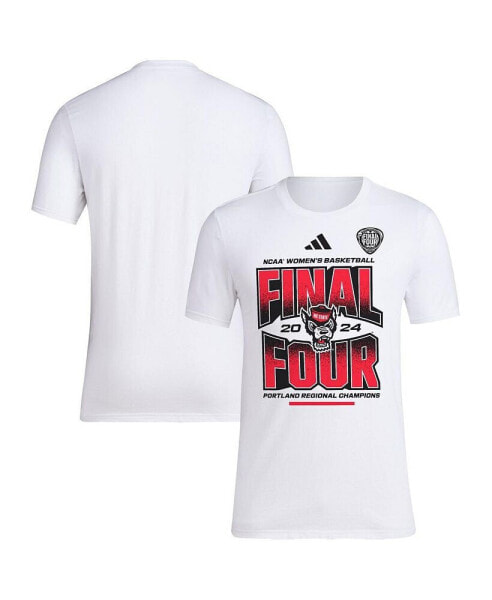 Unisex White NC State Wolfpack 2024 NCAA Women's Basketball Tournament March Madness Final Four Locker Room T-Shirt
