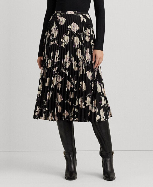 Women's Printed Floral Midi Skirt