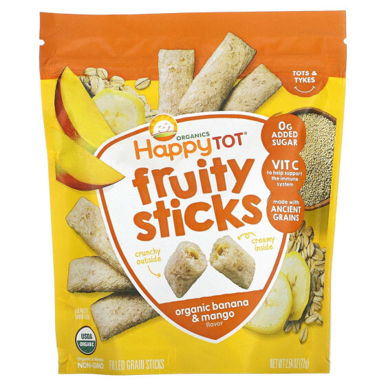 Happy Tot, Fruity Sticks, Organic Banana & Mango, 2.54 oz (72 g)