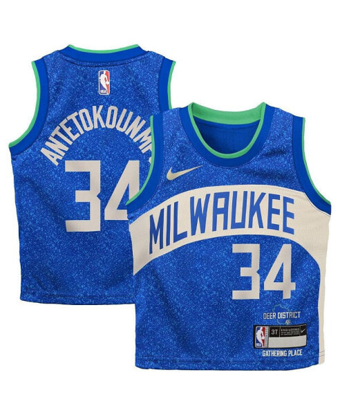 Футболка Nike Giannis Antetokounmpo Milwaukee Bucks 2023/24 Replica - Городская коллекция