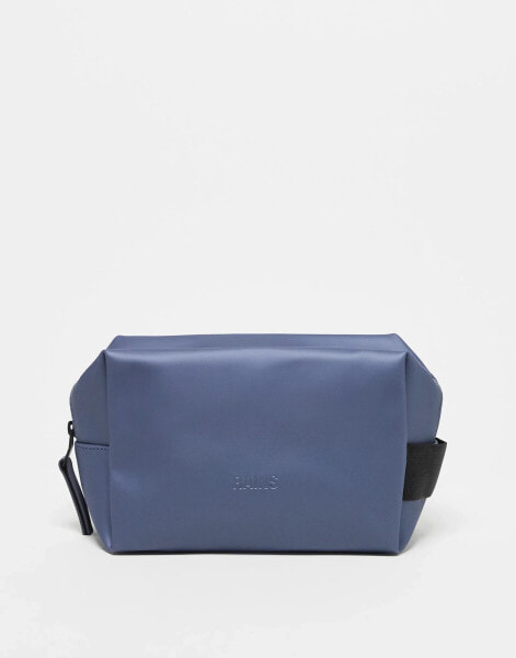 Rains 15580 waterproof small wash bag in shiny blue