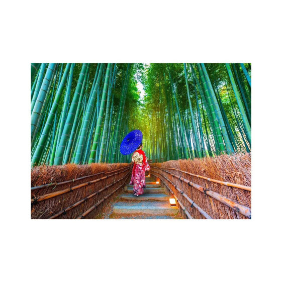 Puzzle Asiatische Frau im Bambuswald
