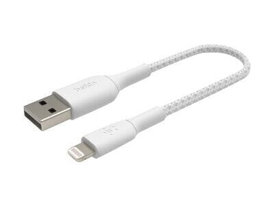 Belkin USB-A auf Lightning Kabel geflochten"Weiß USB-A auf Lightning 0,15m