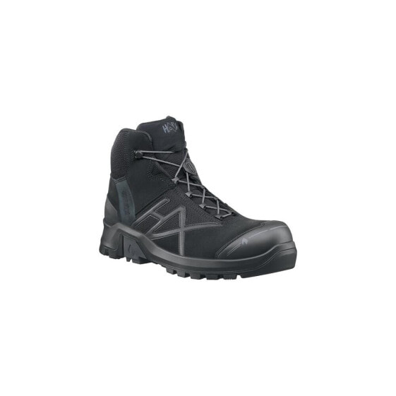 Haix Sicherheitsstiefel Connexis® GTX mid Größe 9 (43) schwarz S3 HRO HI CI WR SRC Rindspaltleder 2.0-2.2 mm/Textil