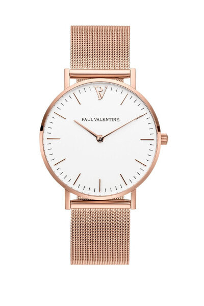 Paul Valentine Damen Armbanduhr MARINA ROSE GOLD MESH 36 MM PV36111