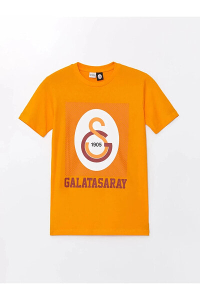 LCW Kids Bisiklet Yaka Galatasaray Baskılı Kısa Kollu Erkek Çocuk Tişört